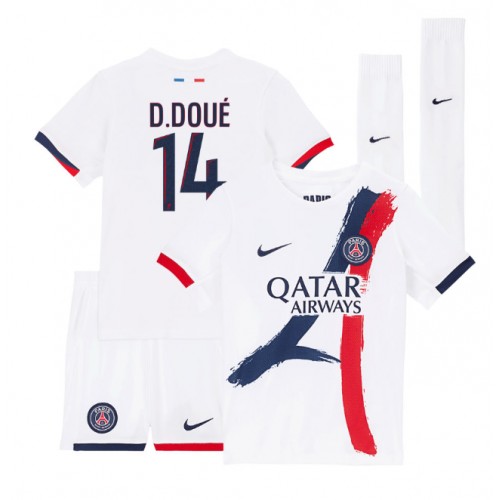 Paris Saint-Germain Desire Doue #14 Gostujuci Dres za djecu 2024-25 Kratak Rukav (+ Kratke hlače)